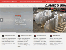 Tablet Screenshot of ameco-usa.com